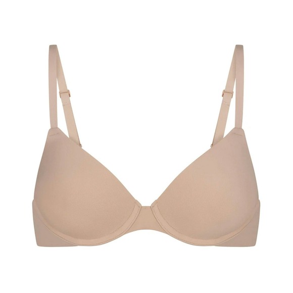 SKIMS Fits Everybody T-Shirt Bra Beige Size 32C - Picture 1 of 4